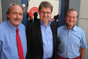 Volker Zahn und Fritz Weber mit dem Parteivize