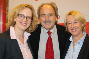 Volker mit Natascha Kohnen und Martina Fehlner