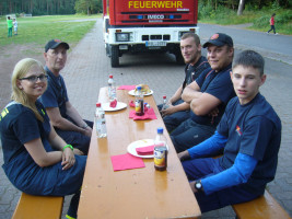 ....und die Sulzbacher Feuerwehr hat aufgepaßt, daß nichts anbrennt!