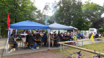 Hoffentlich läßt sich der nächste Regenguß Zeit