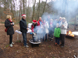 Der Glühwein hat jetzt die richtige Temperatur