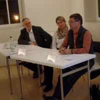 V.l.n. r. Dr. Rainer Vorberg, Daniela Bergmann, Jörg Frieß