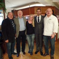 V.l.n.r. Volker Zahn, Werner Baur, Sabine Hefter, Jens Marko Scherf, Elmar Hefter