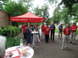 Das erste Grußwort durch die 2. Bürgermeisterin der Stadt Lohr Christine Kohnle-Weiß