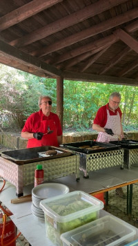 Das Team vom Grill: Volker und Klaus Dieter
