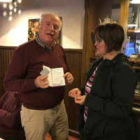 Übergabe des Parteibuchs an unsere neue Genossin Andrea Schreck