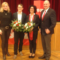 v.l.n.r. Marietta Eder, Jörg Pischinger, Helga Raab-Wasse, Bernd Rützel