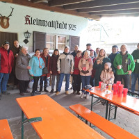 Die Teilnehmer der Winterwanderung in Kleinwallstadt