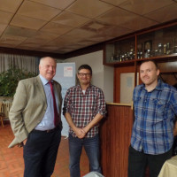 Werner Baur(links) mit Jörg Frieß und Helge Killinger(rechts)